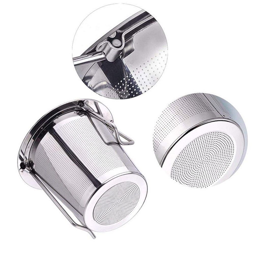 2 Pack Tea Infuser, Stainless Steel Extra Fine Mesh Tea Strainer for Loose Leaf with Foldin Handle Sitting in Mugs, Tea Filters, Tea Strainers, Tea Basket, Infusers Tea Diffuser for Loose Tea Steeper