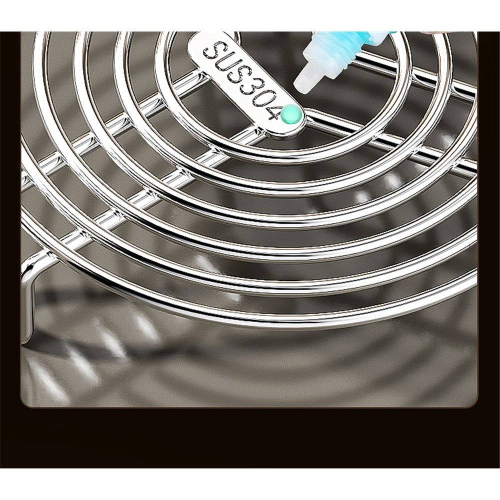 Round Steamer Rack and Cooling Rack,Stainless Steel Pot Trivet, Cooking Rack,Wire Steamer Kettle Rack Holder, Air Fryer Cooking Steamer Rack for Baking Canning Cooking Steaming, 7.9''X2.8''