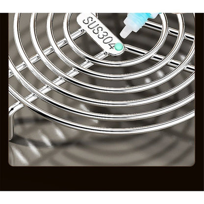 Round Steamer Rack and Cooling Rack,Stainless Steel Pot Trivet, Cooking Rack,Wire Steamer Kettle Rack Holder, Air Fryer Cooking Steamer Rack for Baking Canning Cooking Steaming, 7.9''X2.8''