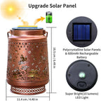 Gifts for Women Men Mom, 2 Pack Hummingbird Solar Lights Outdoor Waterproof, Mothers Day Gifts Decoration Outside for Outdoor, Yard, Lawn, Balcony Garden Decor Solar Lantern