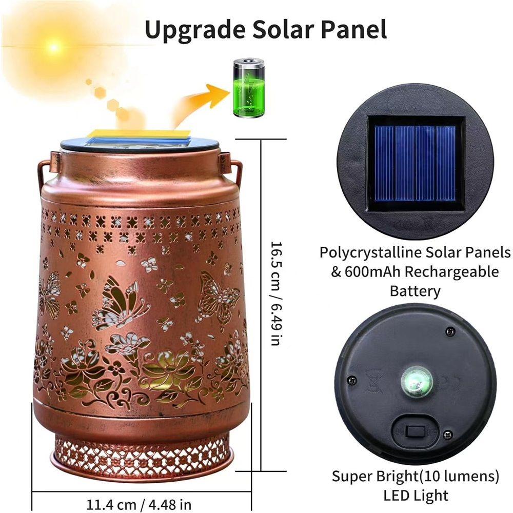 Gifts for Women Men Mom, 2 Pack Hummingbird Solar Lights Outdoor Waterproof, Mothers Day Gifts Decoration Outside for Outdoor, Yard, Lawn, Balcony Garden Decor Solar Lantern