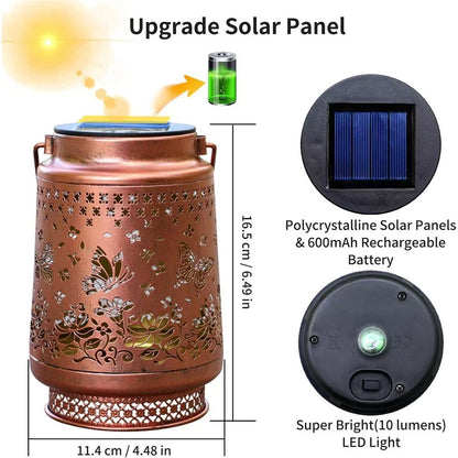 Gifts for Women Men Mom, 2 Pack Hummingbird Solar Lights Outdoor Waterproof, Mothers Day Gifts Decoration Outside for Outdoor, Yard, Lawn, Balcony Garden Decor Solar Lantern