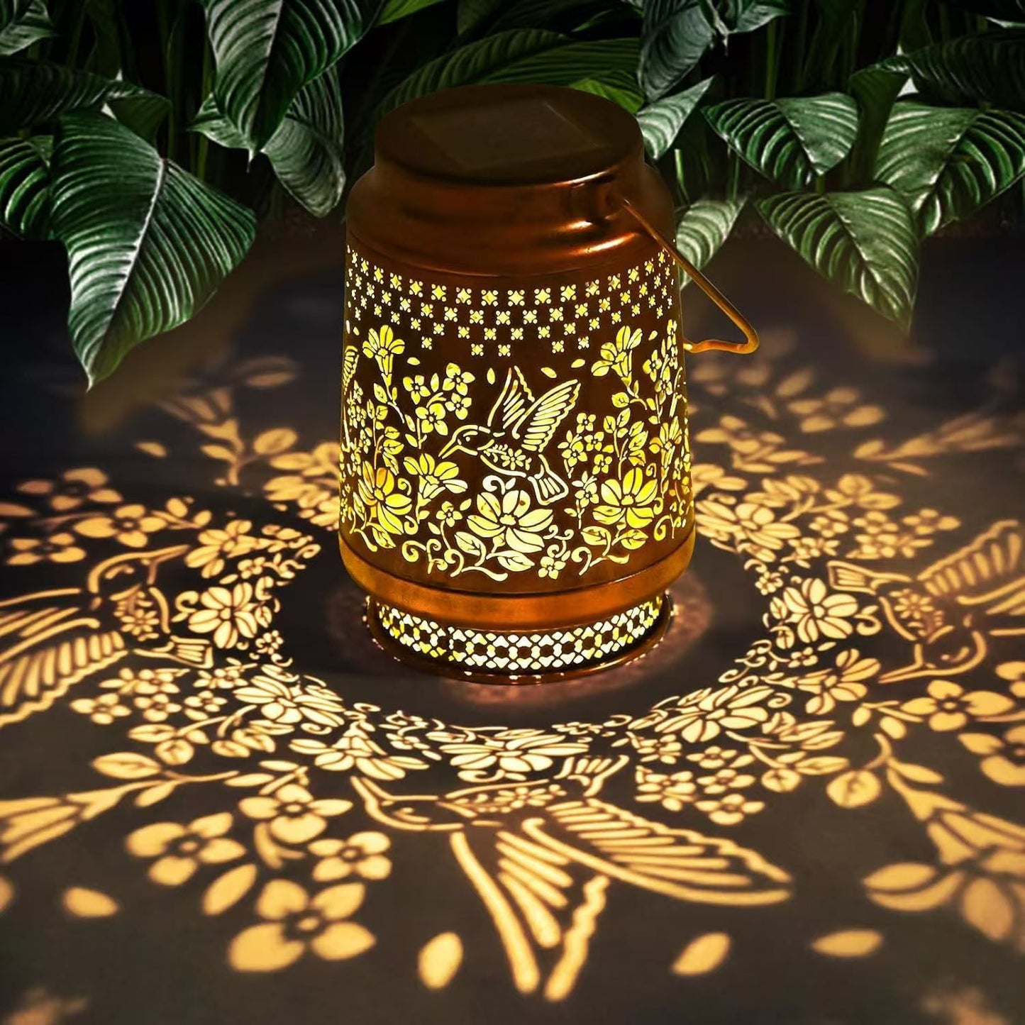 Gifts for Women Men Mom, 2 Pack Hummingbird Solar Lights Outdoor Waterproof, Mothers Day Gifts Decoration Outside for Outdoor, Yard, Lawn, Balcony Garden Decor Solar Lantern
