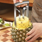 Pineapple Corer Large Stainless Steel Pineapple Corer Peeler Pineapple Cutter Fruit tool Easy Kitchen Tool - Large（20cm）