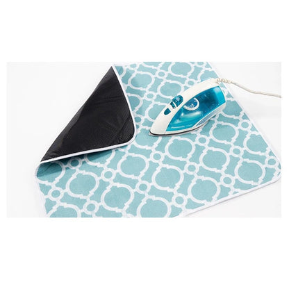 Ironing Mat, Portable Travel Ironing Pad, 71*61cm Ironing Mat for Table Top of Washer, Dryer, Table Top, Countertop,  Coating and Scorch Resistant（blue）
