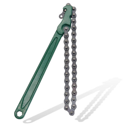 8 Inch Heavy-Duty Ratcheting Chain Wrench Reversible Oil Filter Tool Pipe Fittings Tools  Adjustable chain pliers