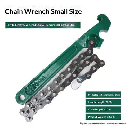 8 Inch Heavy-Duty Ratcheting Chain Wrench Reversible Oil Filter Tool Pipe Fittings Tools  Adjustable chain pliers