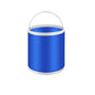 Collapsible Bucket with Storage Case- Durable Pop Up Bucket with Watertight Fabric,  Great for RVs, Camping, Fishing, Boating, Hiking and More - Blue  9L