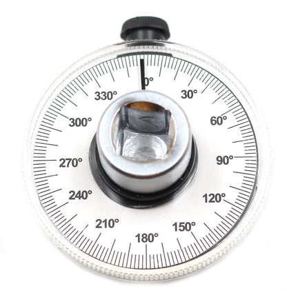 Drive Angle Gauge, 360 Degree 1/2in Adjustable Drive meter Wrench Set, Wrench Angle Gauge Tool for 1/2in Male and Female Drive