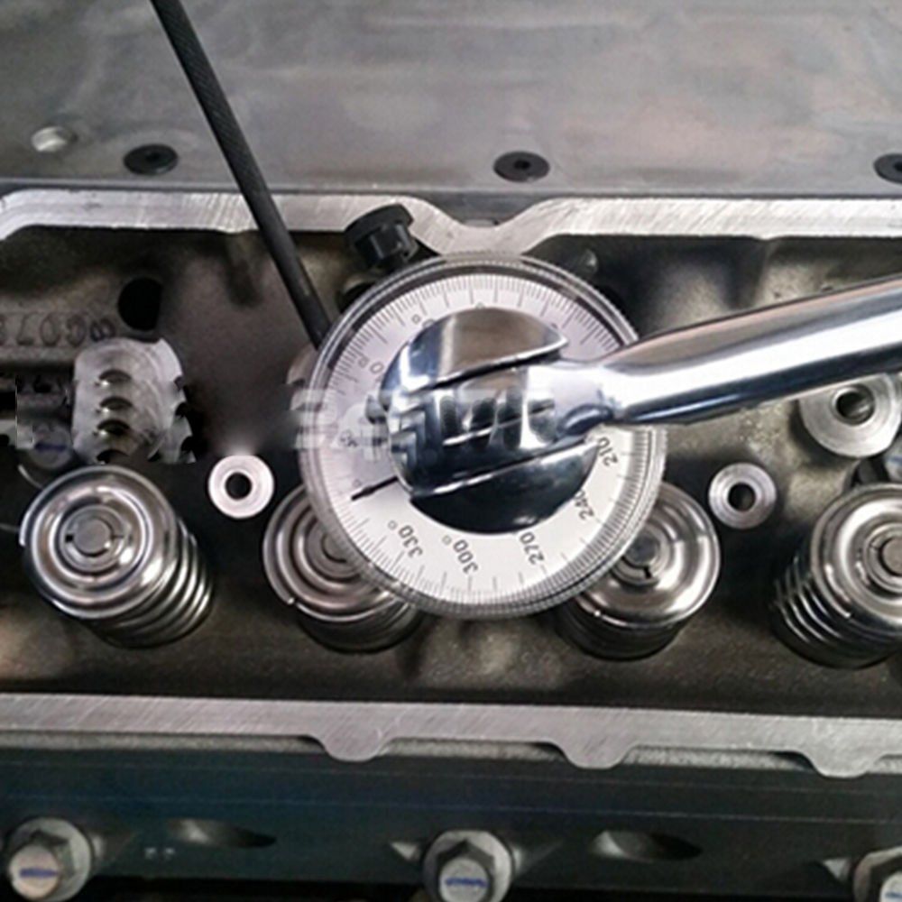 Drive Angle Gauge, 360 Degree 1/2in Adjustable Drive meter Wrench Set, Wrench Angle Gauge Tool for 1/2in Male and Female Drive