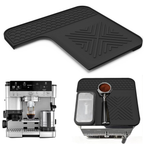 Top Mat for Cafe Espresso Machine, Protects Top Surface, Anti-scratch, Easy to Clean, Heat Resistant, Non-Slip Silicone Coffee Machine Mat for  Cafe Accessories, Black