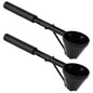 2pcs Coffee Scooper & Funnel for Reusable  Cup Refillable Coffee Pods, 2 Tablespoon Capacity Black
