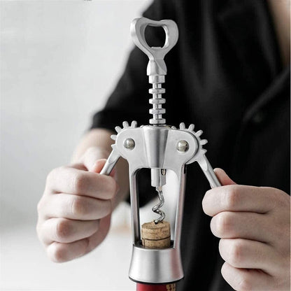 New Upgrade  Corkscrew Wine Bottle Opener, Multifunctional Bottles Opener for Kitchen Restaurant Bars, Professionals or Home use,1 Pcs Wing Corkscrew Bottle Opener,
