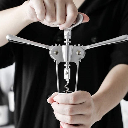 New Upgrade  Corkscrew Wine Bottle Opener, Multifunctional Bottles Opener for Kitchen Restaurant Bars, Professionals or Home use,1 Pcs Wing Corkscrew Bottle Opener,