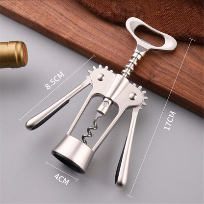 New Upgrade  Corkscrew Wine Bottle Opener, Multifunctional Bottles Opener for Kitchen Restaurant Bars, Professionals or Home use,1 Pcs Wing Corkscrew Bottle Opener,