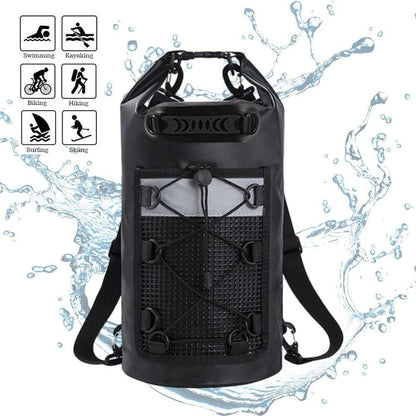 10L Waterproof Dry Bag Lightweight Dry Bag Beach Dry Sack for Travelling Fishing Cycling Kayaking Swimming Boating Beach Accessory, Black