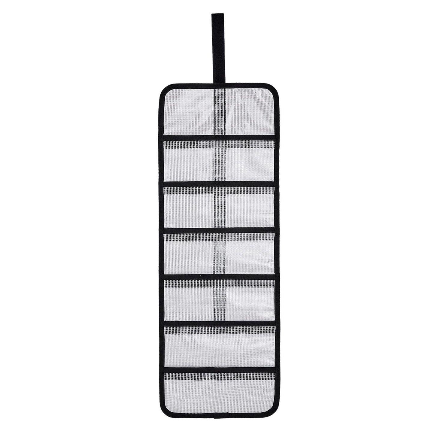 Small Roll Up Storage Bag, 6 Pockets Roll Up Tool Kit, Suitable for Mechanics, Kitchen Storage, Art Sketching, Travelling, （black 2pcs ）