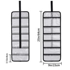 Small Roll Up Storage Bag, 6 Pockets Roll Up Tool Kit, Suitable for Mechanics, Kitchen Storage, Art Sketching, Travelling, （black 2pcs ）