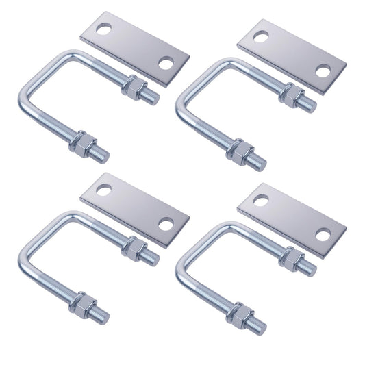 Leaf Spring Clamp Kit Fits Leaf Springs Up, Locks Leaf Springs Together For Stabilizing,Provides Better Control of Axle Torque Pack  4pcs