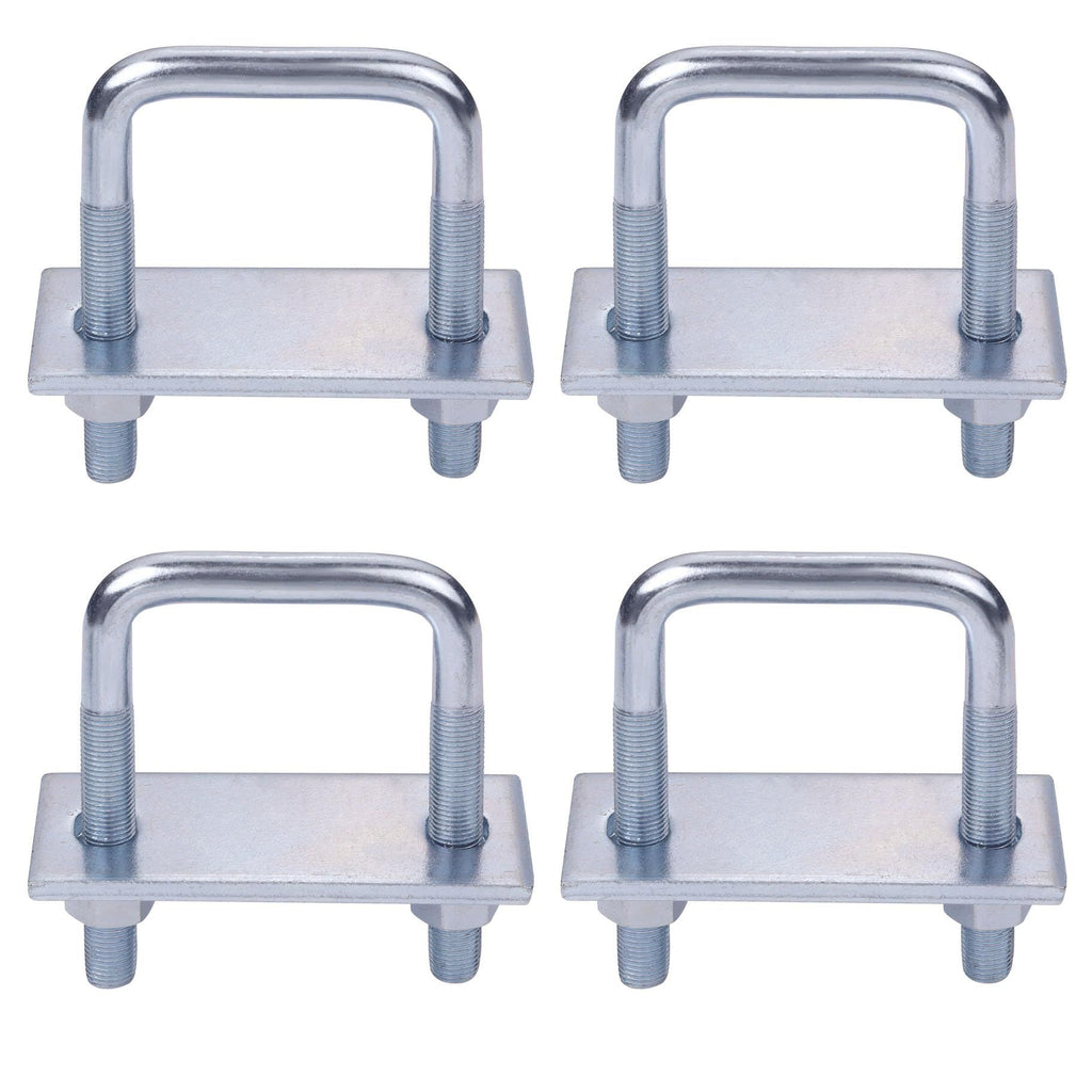 Leaf Spring Clamp Kit Fits Leaf Springs Up, Locks Leaf Springs Together For Stabilizing,Provides Better Control of Axle Torque Pack  4pcs