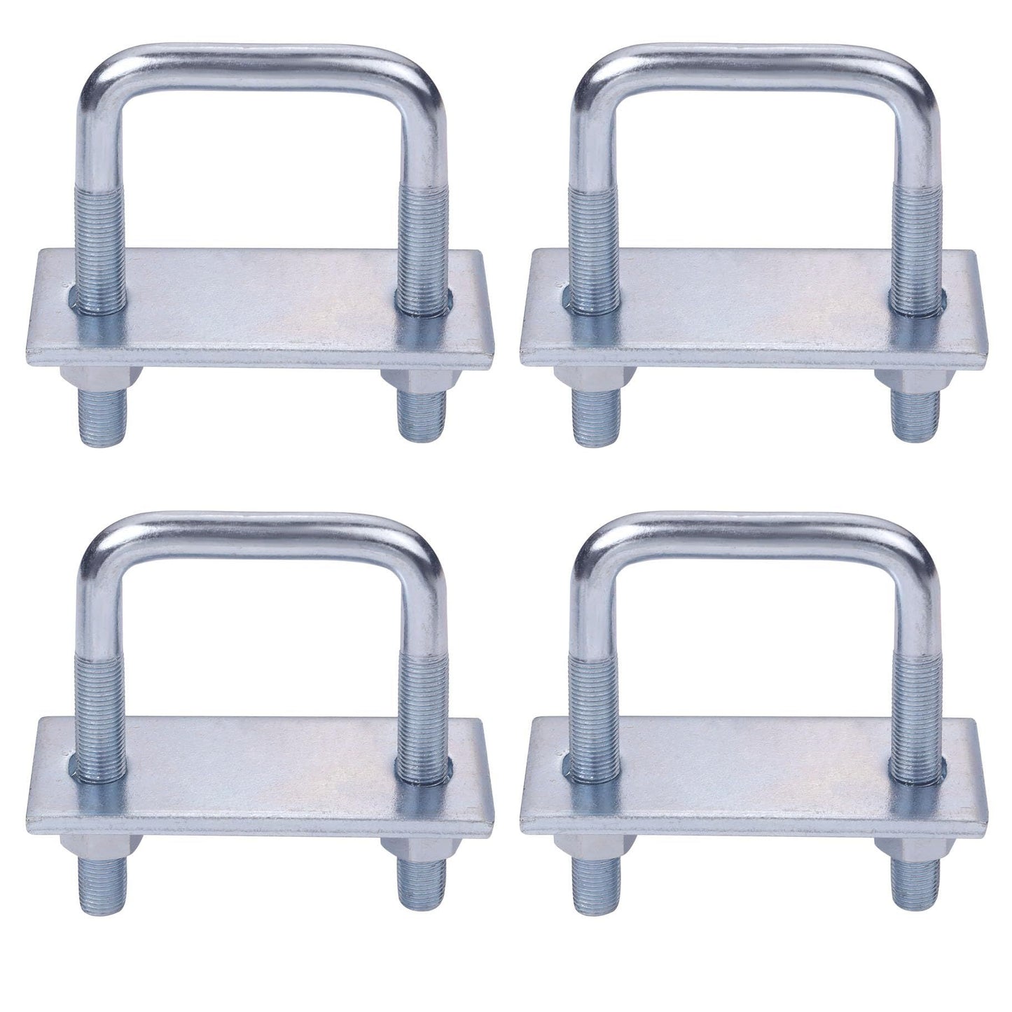 Leaf Spring Clamp Kit Fits Leaf Springs Up, Locks Leaf Springs Together For Stabilizing,Provides Better Control of Axle Torque Pack  4pcs