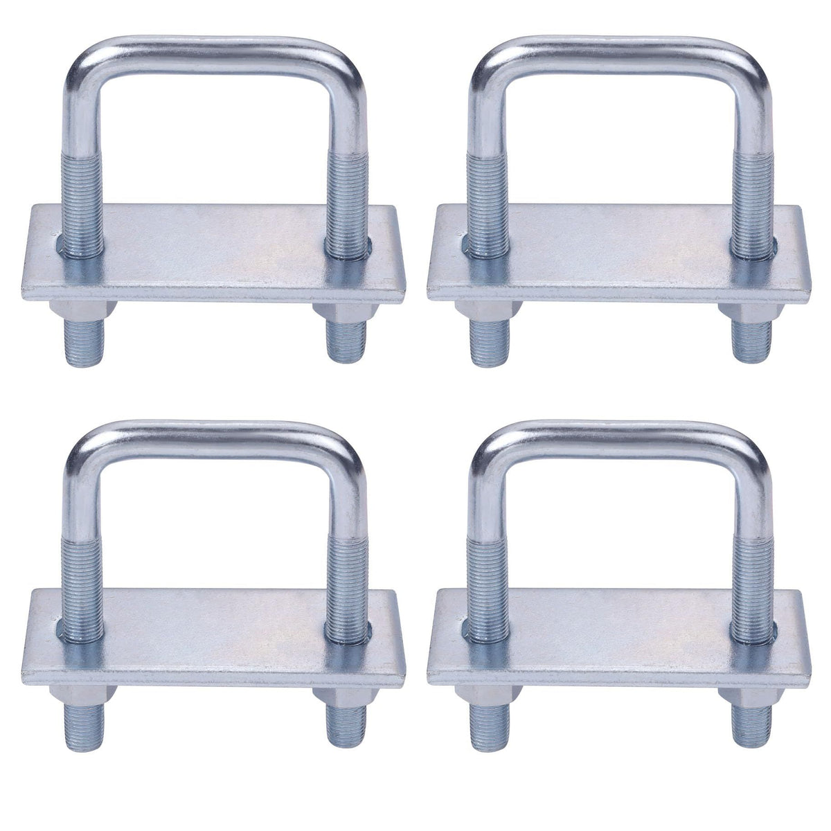 Leaf Spring Clamp Kit Fits Leaf Springs Up, Locks Leaf Springs Together For Stabilizing,Provides Better Control of Axle Torque Pack  4pcs