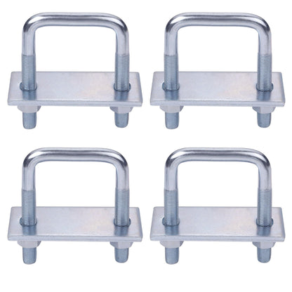 Leaf Spring Clamp Kit Fits Leaf Springs Up, Locks Leaf Springs Together For Stabilizing,Provides Better Control of Axle Torque Pack  4pcs