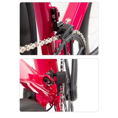 Road Bike Chain Guide, Gravel Bicycle Chain Protector for Single Chainring, Mount Front Derailleur Frame (Aluminum Alloy)