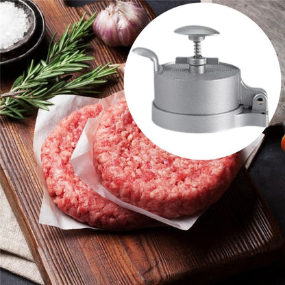 Hamburger Press Patty Maker,with Spring Ejector for Easy Removal, Single, Non-Stick Heavy-Duty Cast Aluminum