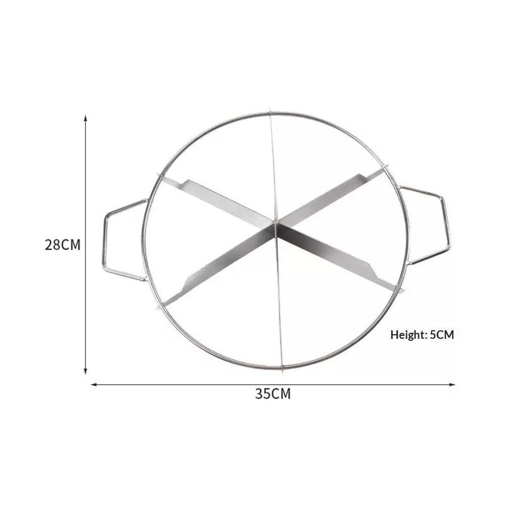 Stainless Steel Pie Cutter | 6-Slice Pie Cutter | Creates Beautifully Uniform Slices of Pie | Pie Cutters Medium