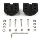 2 pack Winch Cable Hook Stopper, Rubber Winch Stopper for Wire & Synthetic Rope, with Stainless Steel Screws and Nuts Allen Wrench, Universal for ATV UTV Truck SUV (Black)
