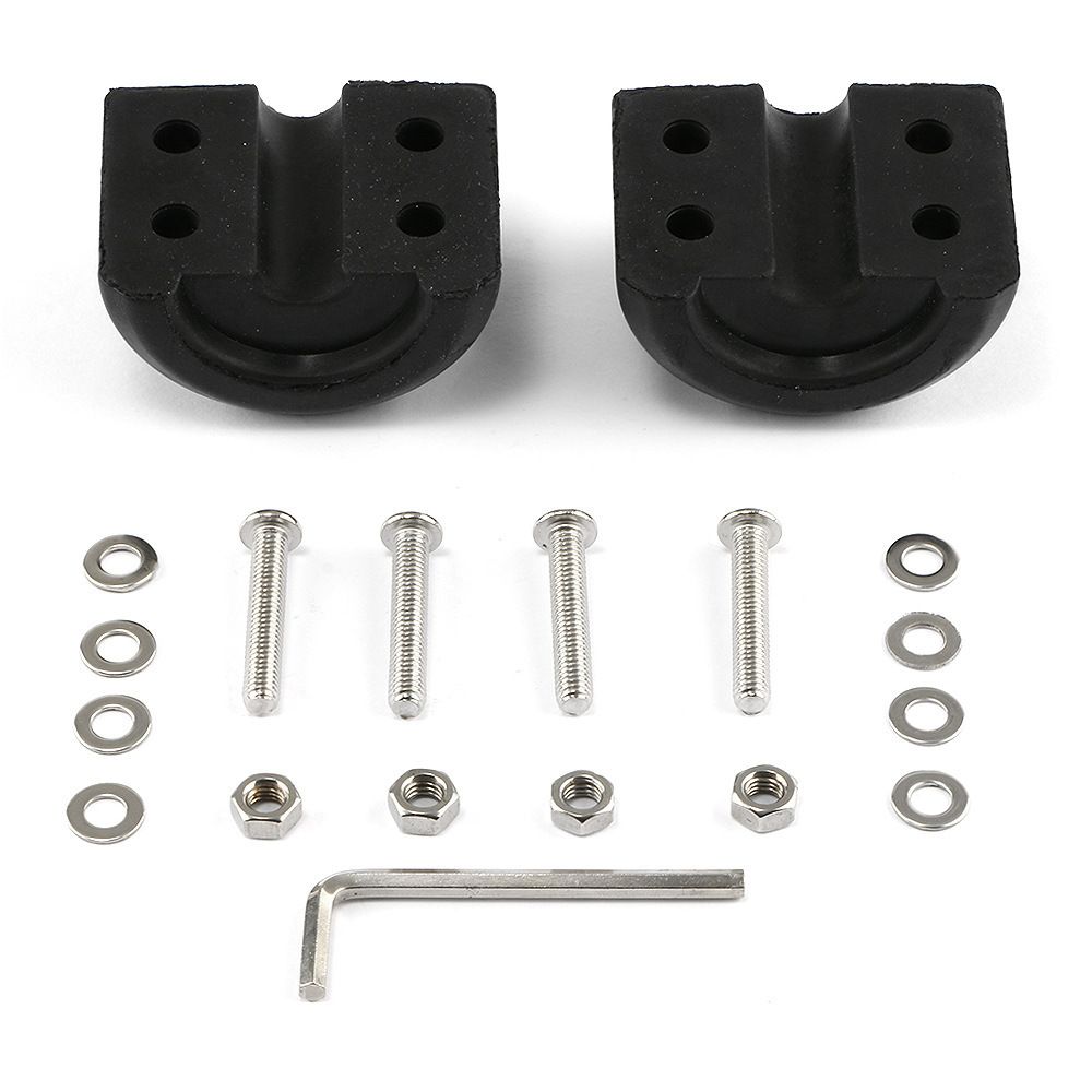 2 pack Winch Cable Hook Stopper, Rubber Winch Stopper for Wire & Synthetic Rope, with Stainless Steel Screws and Nuts Allen Wrench, Universal for ATV UTV Truck SUV (Black)