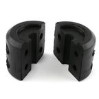 2 pack Winch Cable Hook Stopper, Rubber Winch Stopper for Wire & Synthetic Rope, with Stainless Steel Screws and Nuts Allen Wrench, Universal for ATV UTV Truck SUV (Black)