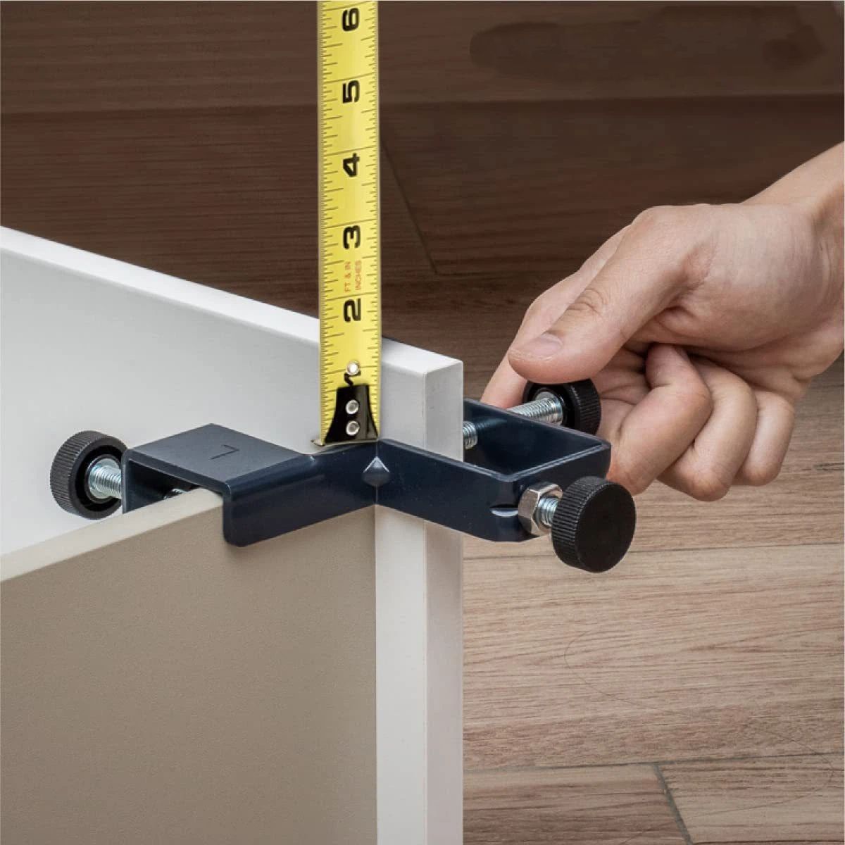2 pack Drawer Front Installation Clamps, Adjustable Cabinet Face Clamp Set, Quick Mounting & Alignment Tool for Woodworking