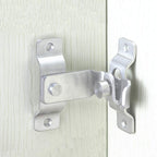 2 pack Flip Door Latch, 90 Degree Heavy Duty Stainless Steel Bar Gate Latches Safety Door Lock, Sliding Door Lock, Brushed Finish