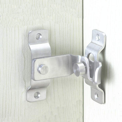 2 pack Flip Door Latch, 90 Degree Heavy Duty Stainless Steel Bar Gate Latches Safety Door Lock, Sliding Door Lock, Brushed Finish