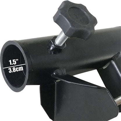 Patio Umbrella Holder Bench Deck Umbrella Stand Clamp Holder Clip Beach Fishing Umbrella Mount Clamp for Balcony Deck Black