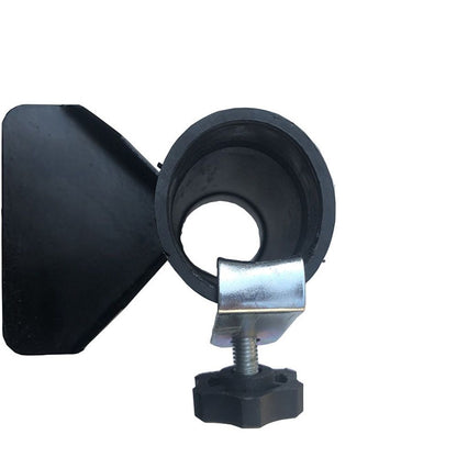 Patio Umbrella Holder Bench Deck Umbrella Stand Clamp Holder Clip Beach Fishing Umbrella Mount Clamp for Balcony Deck Black