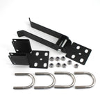 Chain Link Fence Double Gate Latch for 1.375" Gate Frame Chain Link Fence Gate Latch Residential Strong Arm Double Gate Latch for Gate Black Lock (Black)