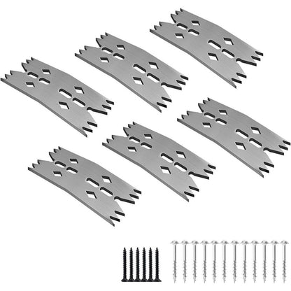 6 PCS Slab Clamping Dogs for Woodworking Tools, Pinch Dogs Router Sled for Flattening Slabs,Bench Dog Hold Down Clamps for CNC and Panel Processing（Not Applicable to T-tracks and T-bolts）