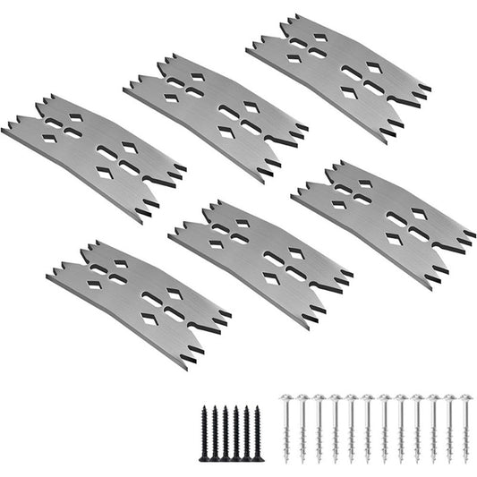 6 PCS Slab Clamping Dogs for Woodworking Tools, Pinch Dogs Router Sled for Flattening Slabs,Bench Dog Hold Down Clamps for CNC and Panel Processing（Not Applicable to T-tracks and T-bolts）
