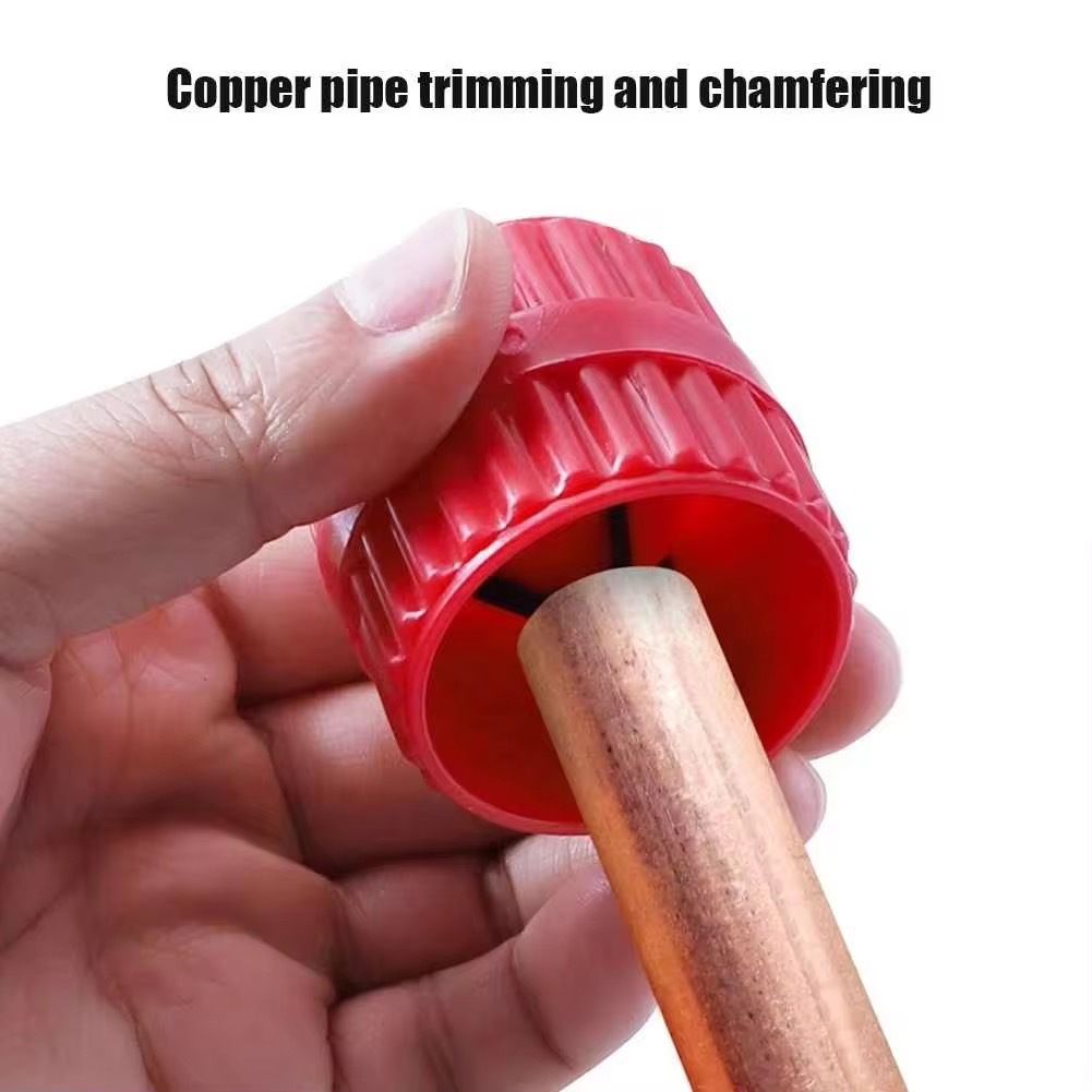 4 Pieces Inner-Outer Pipe Reamer,Acrylic Tubing Chamfer Tool for Copper/Brass/Aluminum Tubes, Deburring Copper Reamer Tubing Chamfer Tool