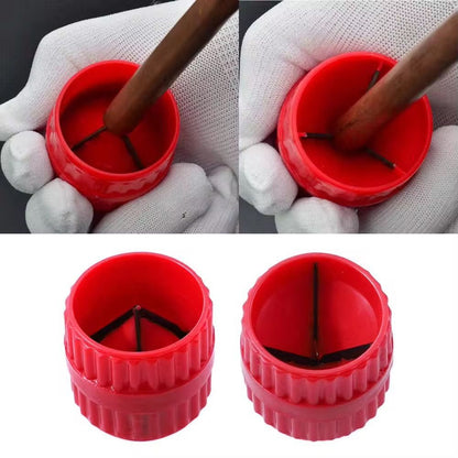 4 Pieces Inner-Outer Pipe Reamer,Acrylic Tubing Chamfer Tool for Copper/Brass/Aluminum Tubes, Deburring Copper Reamer Tubing Chamfer Tool