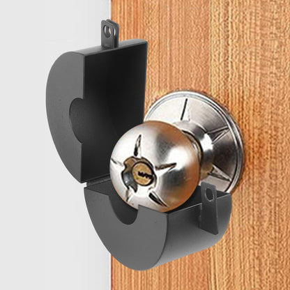 Door Knob Lockout Device – Prevents Unauthorized Entry, Disables Knob & Keyhole, Portable for Apartments/Homes/Rentals – Stops Unwanted Access, Ideal for Temporary Security (No Padlock)