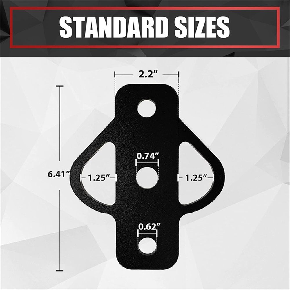 3-Way Trailer Hitch Adapter with Bolt Fit for ATV Lawn Mower Golf Cart Garden Tractor Flat Towing Tow Ball Mount