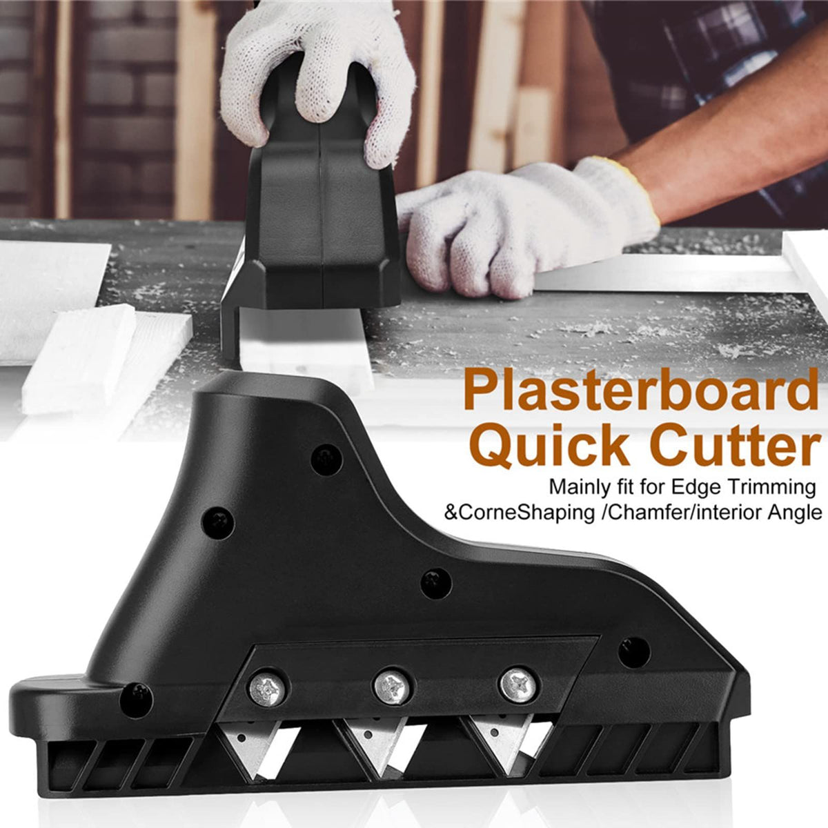 Plasterboard Fast Cutter Plasterboard Edger Gypsum Board Hand Plane Drywall Edge Chamfer Woodworking Hand Tool Cutting Tools drywall chamfer