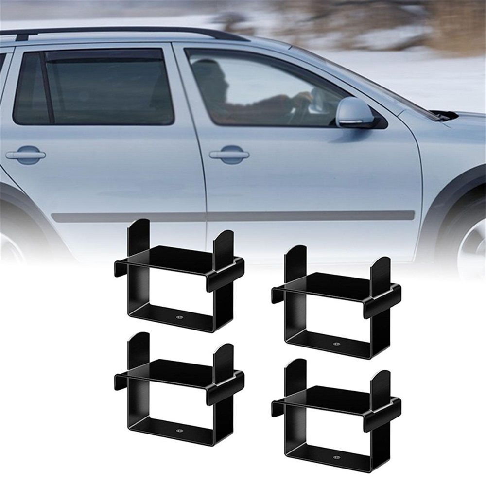 4 Pcs Leaf Spring Clamp Kit Leaf Springs up to 2.5” Wide Lock Spring Together for Vehicles Stabilizing, Repair Clip with Cap Wide Axle Rebound Clamp(Black)