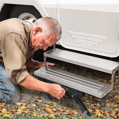 2.8" to 11.4" Step Stabilizer Kit Compatible with RV Travel Trailers and Motorhomes, Easy Installation for Travel Trailers/ 5th Wheels/ Motorhomes