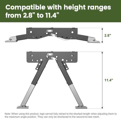 2.8" to 11.4" Step Stabilizer Kit Compatible with RV Travel Trailers and Motorhomes, Easy Installation for Travel Trailers/ 5th Wheels/ Motorhomes