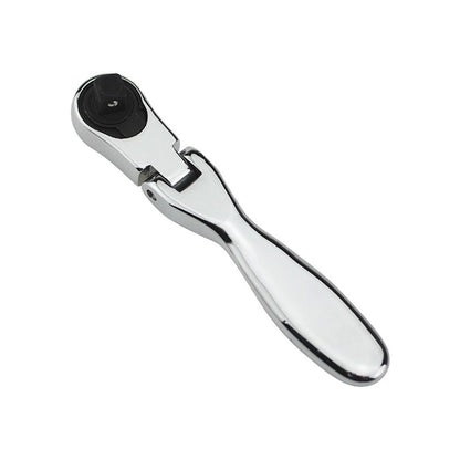 1/4 Inch Mini Ratchet Wrench Screwdriver Chrome Vanadium Steel Reversible 72 Teeth 2 In 1 Socket Batch Head Quick Wrench with Square Head, Socket